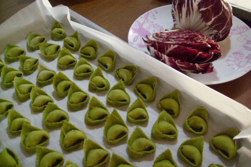 Tortelli ricotta e radicchio