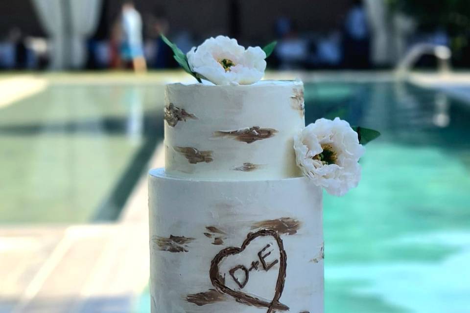 Torta tema natura/alberi