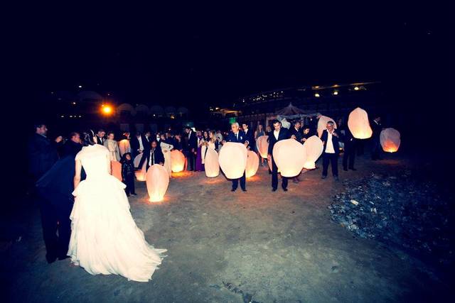 Lanterne sulla spiaggia