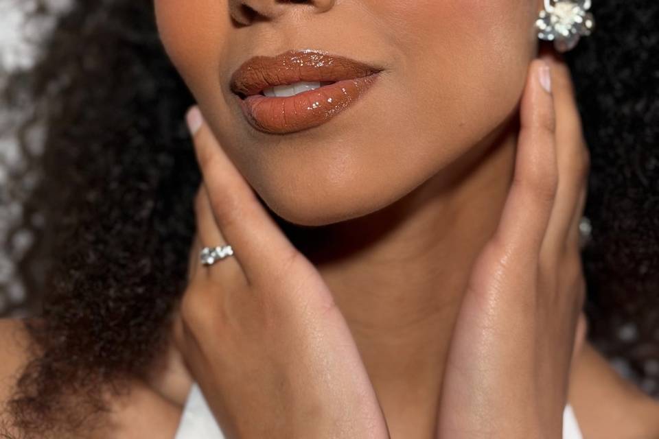 Soft bridal glam