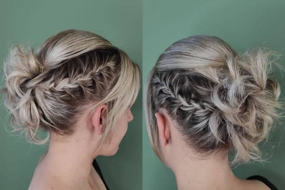 Raccolto capelli alle spalle
