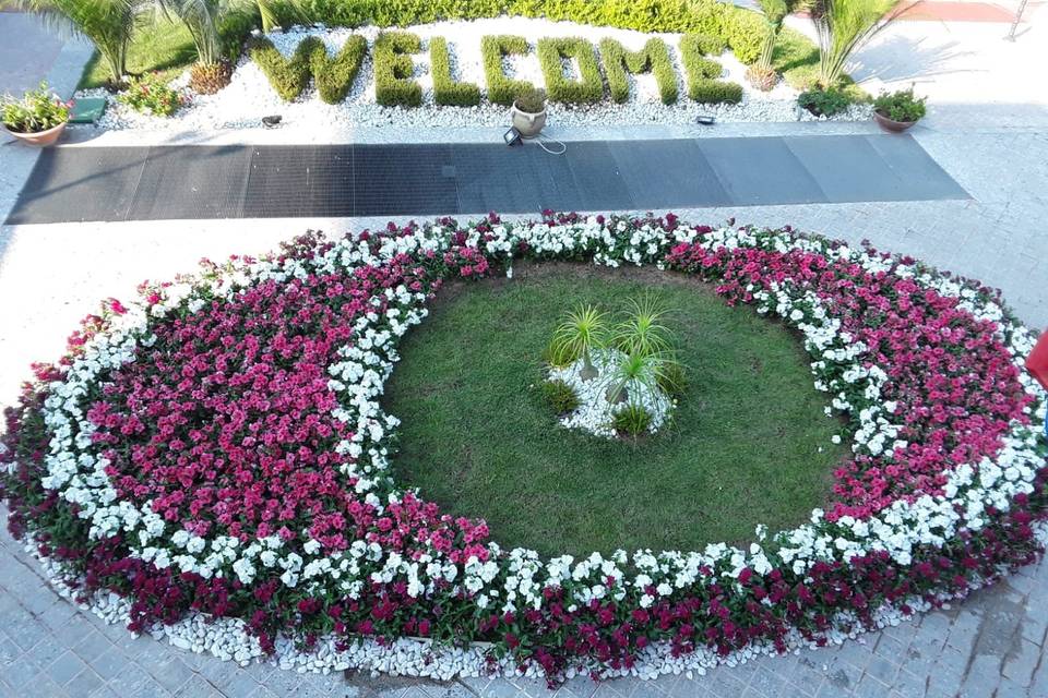 Welcome balconata con fioritura