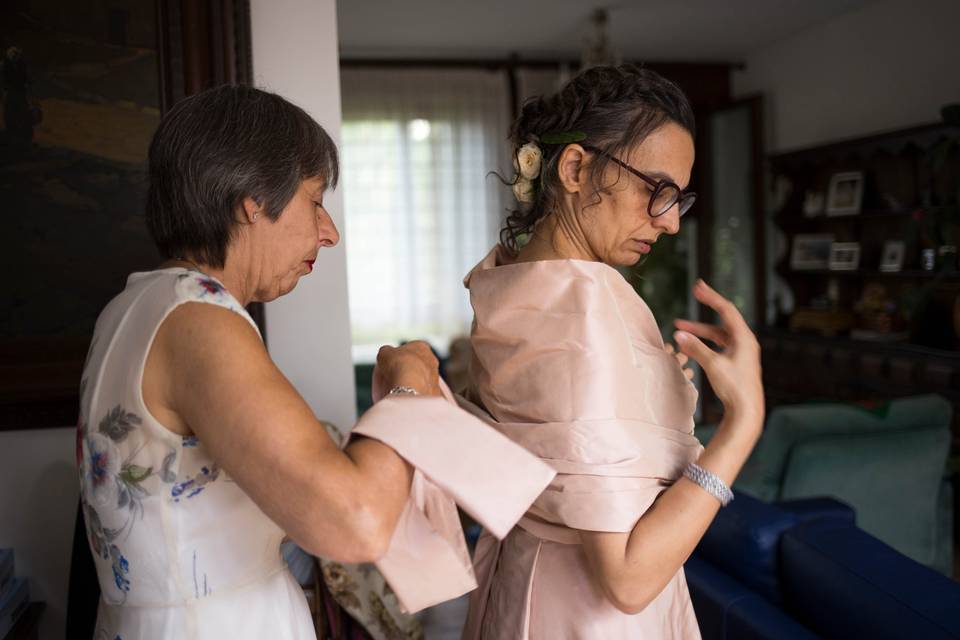 Vestizione a casa della sposa