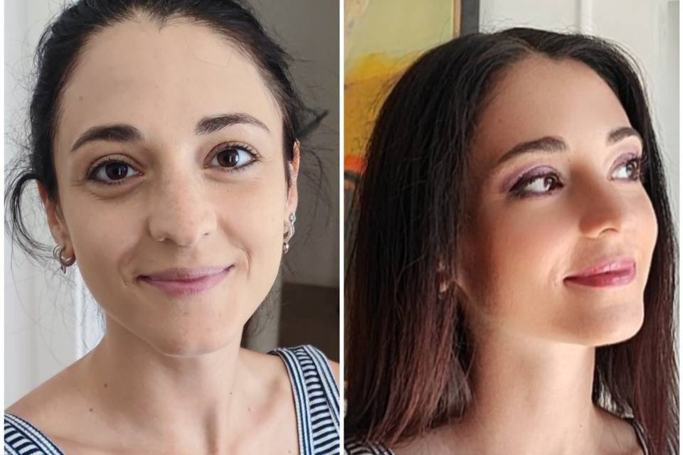 Trucco, taglio, colore e piega