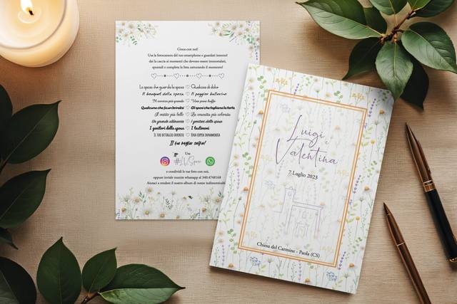 Libretto messa e card gioco