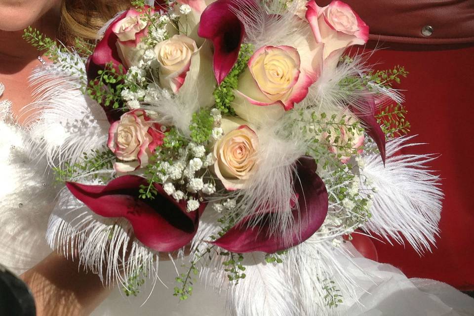 Bouquet con piume