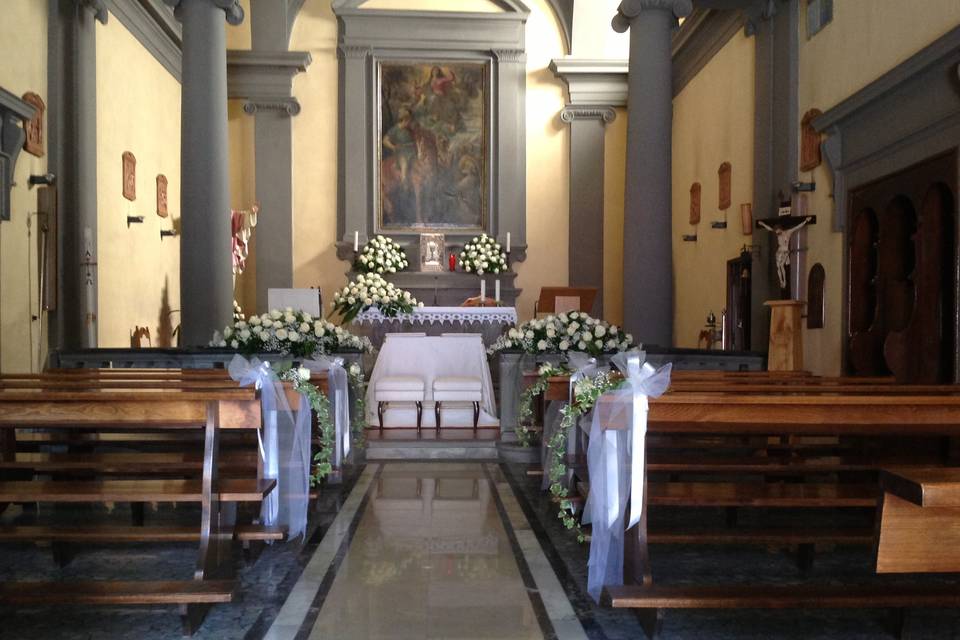 Chiesa allestita