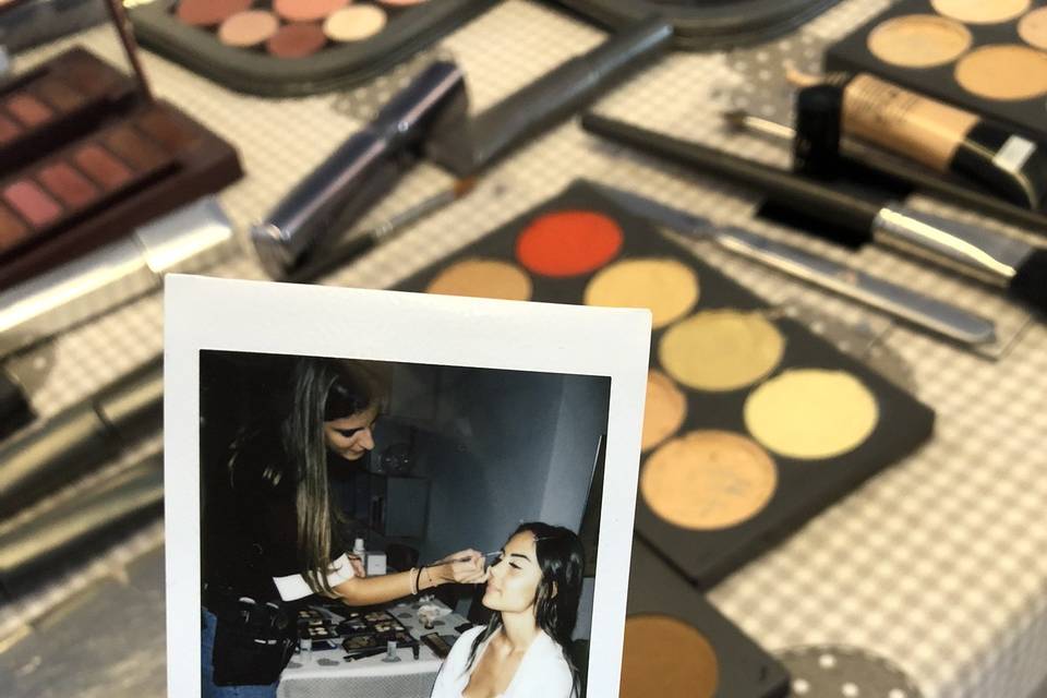 Polaroid con sposina
