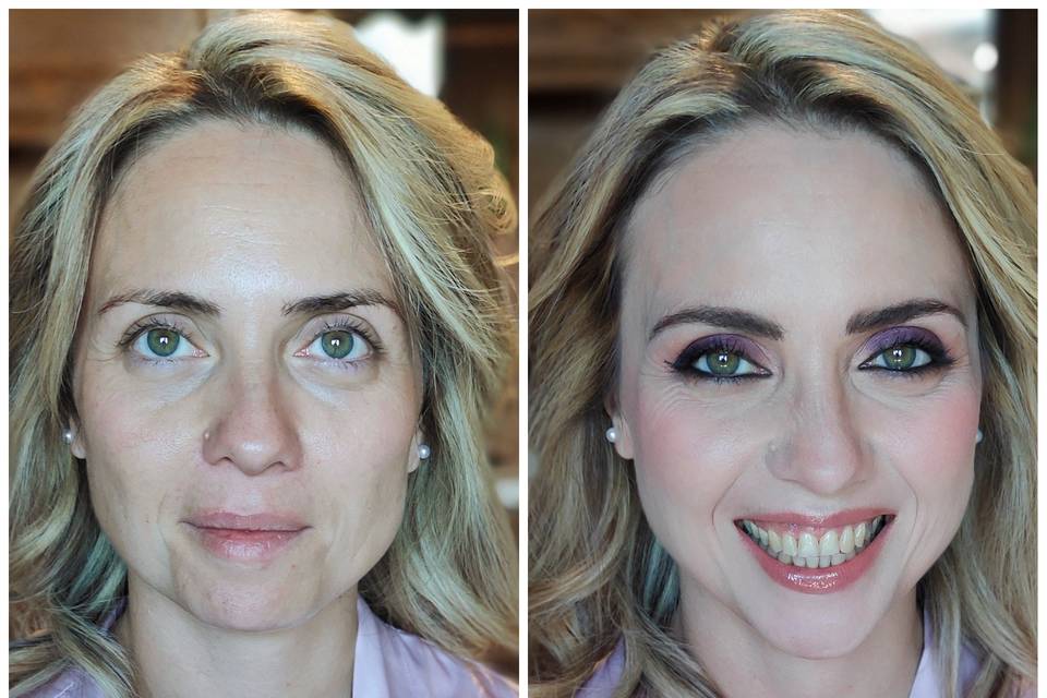 Prima e dopo makeup sposa