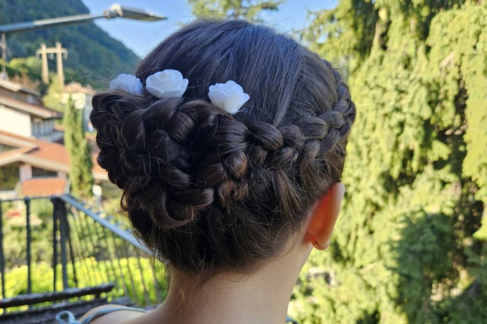 Trecce xon chignon