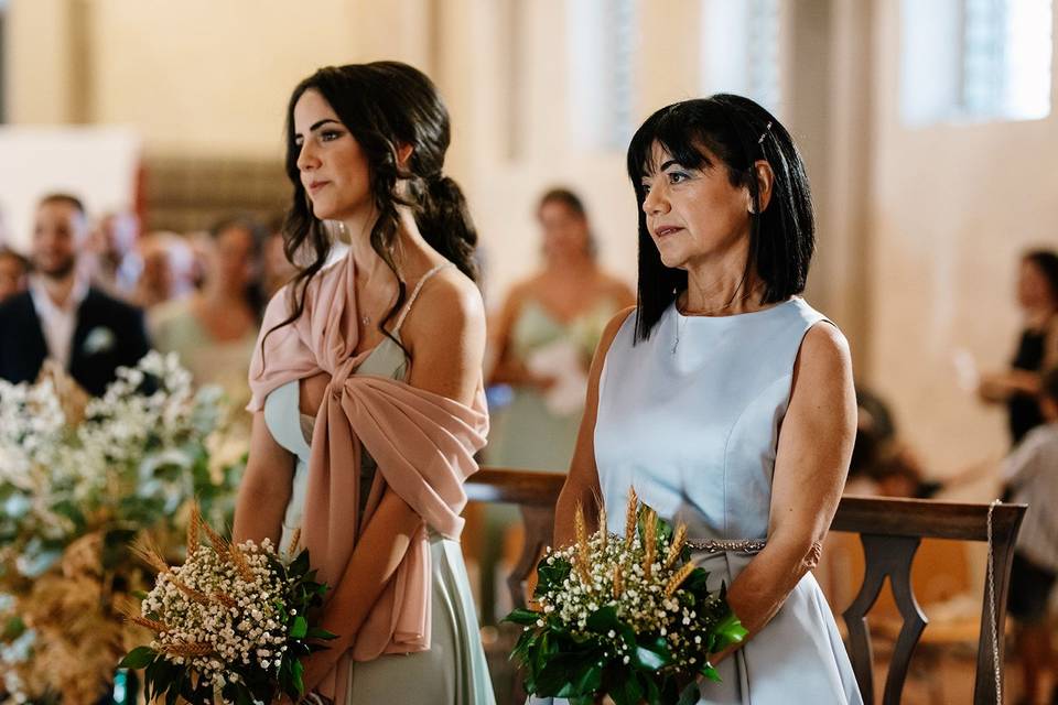 Mamma e sorella della sposa