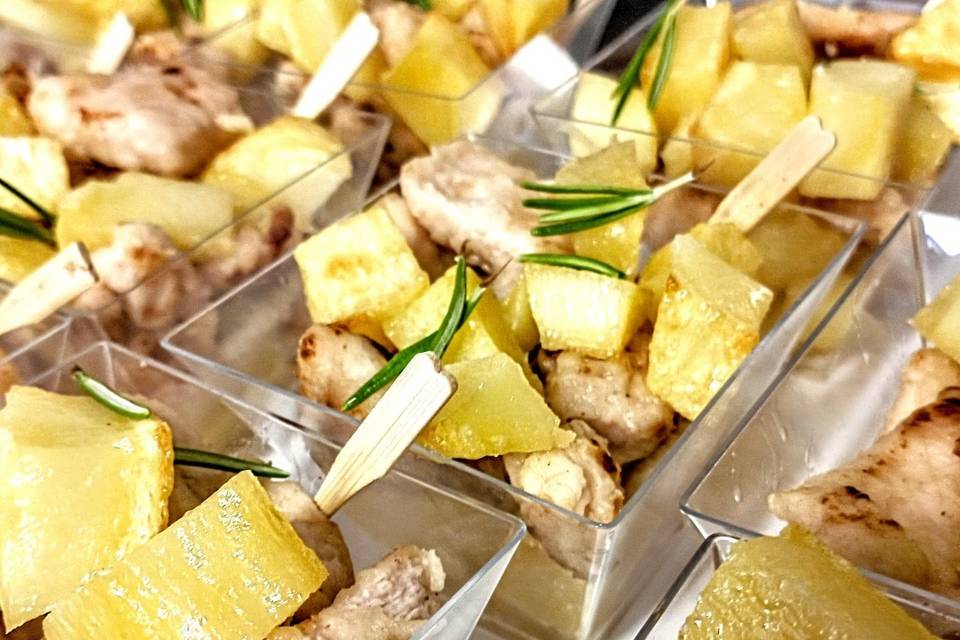Finger food pollo e patate