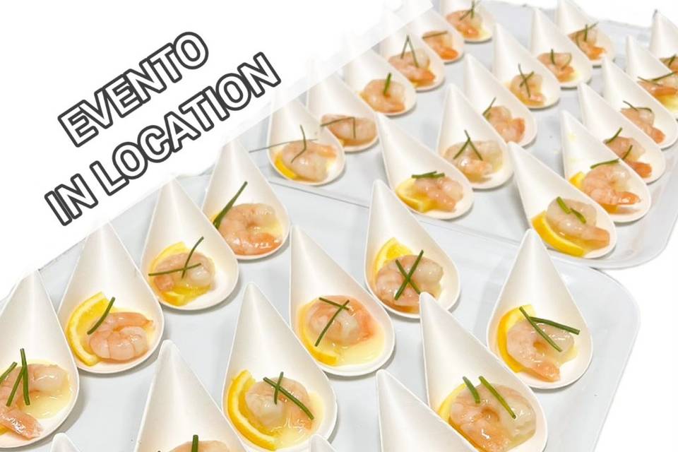 Finger food di mazzancolle