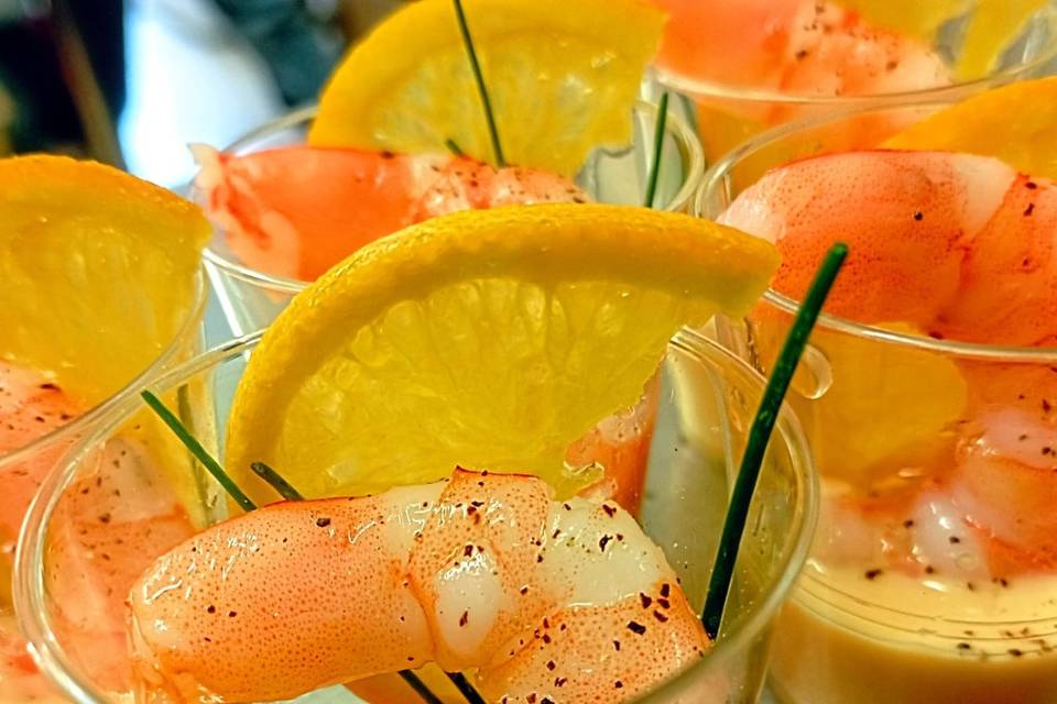 Finger food con arancia