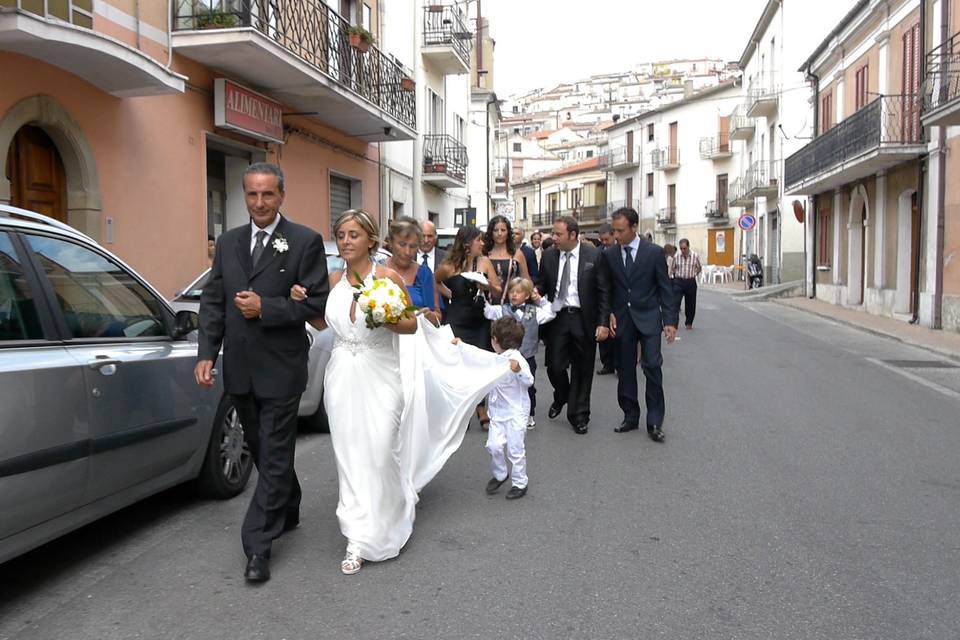 La sposa s'incammina