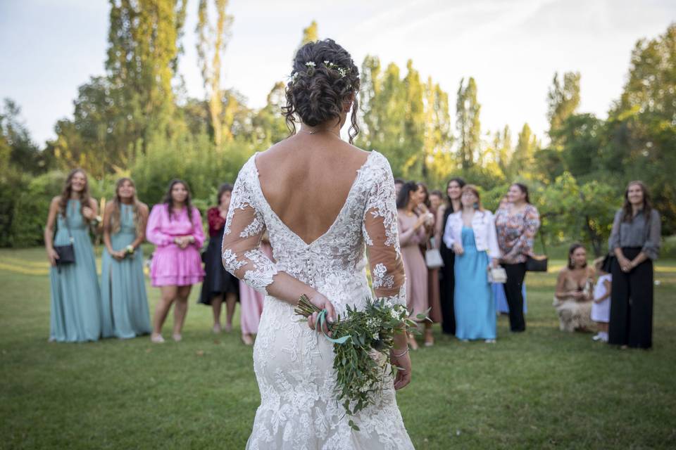 Il lancio del bouquet