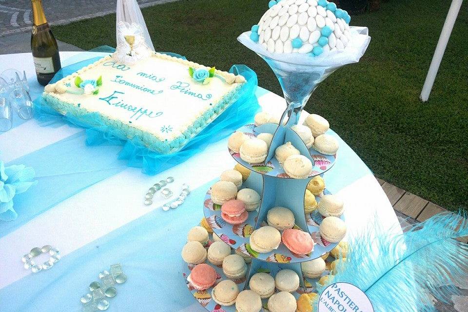 Confettata con macarons