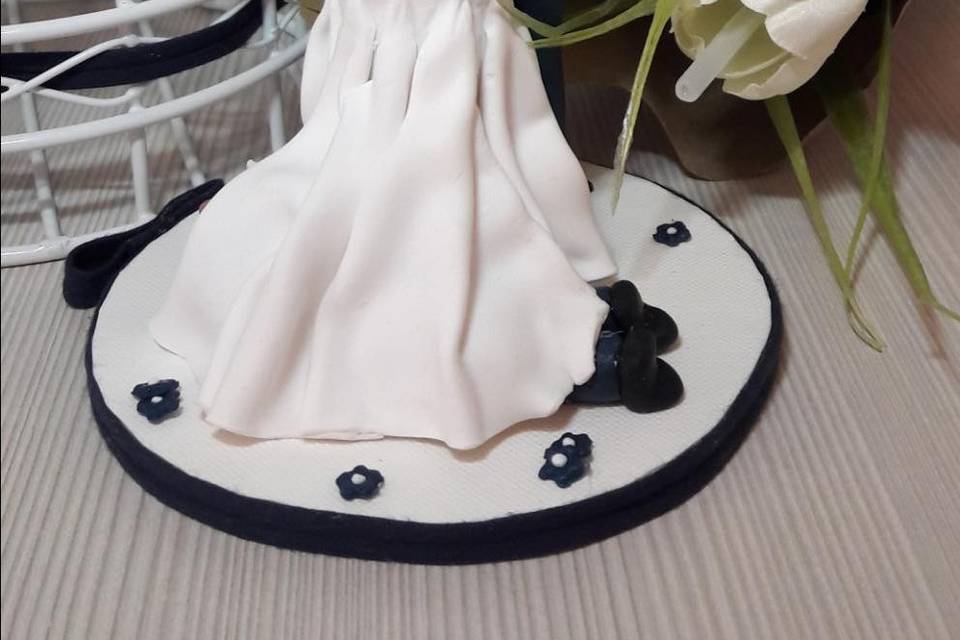 Cake Topper Sposi Blu 2