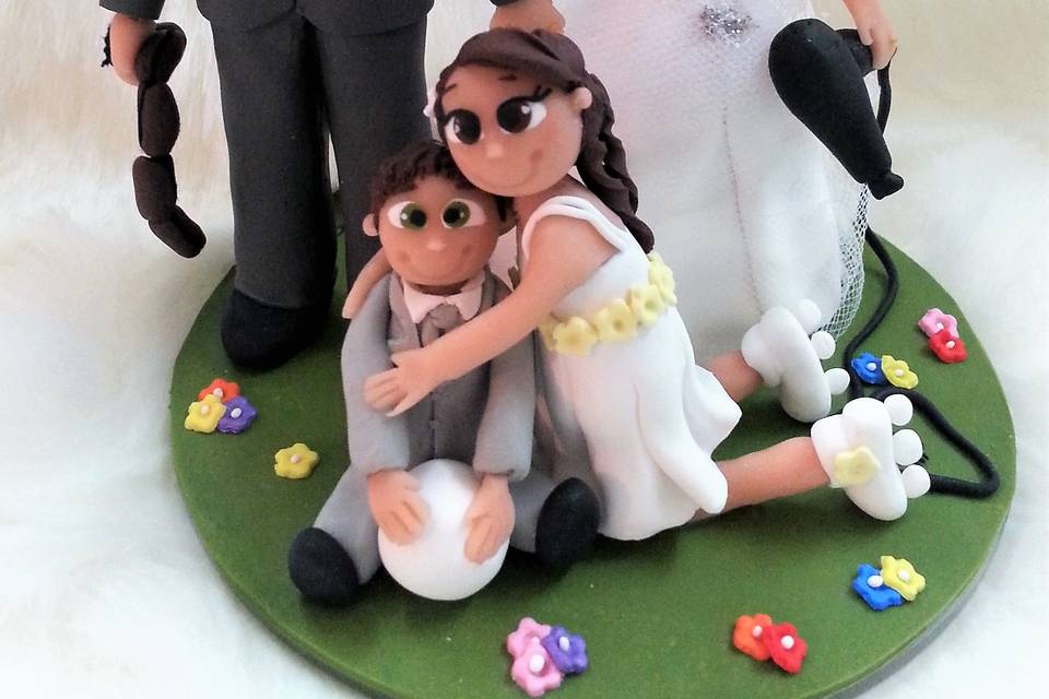 Cake Topper Famiglia