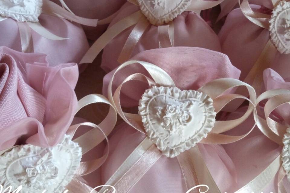 Bomboniera cuore shabby