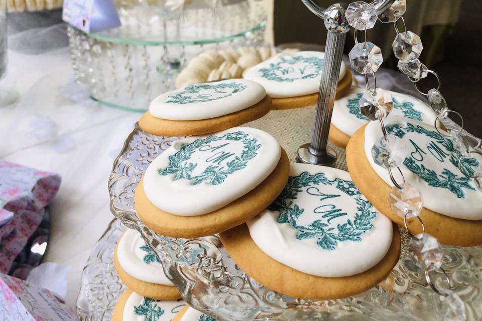 Monogram cookies