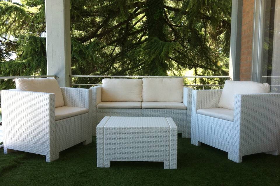 Rattan Bianco