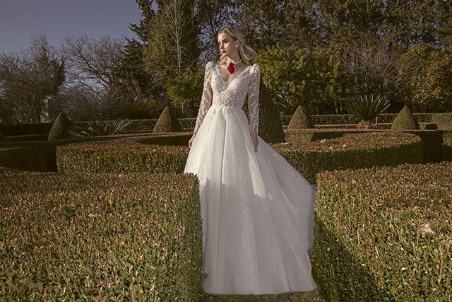 Abito dalla romantica linea ad
