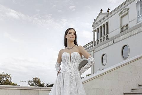 Un incantevole abito da sposa