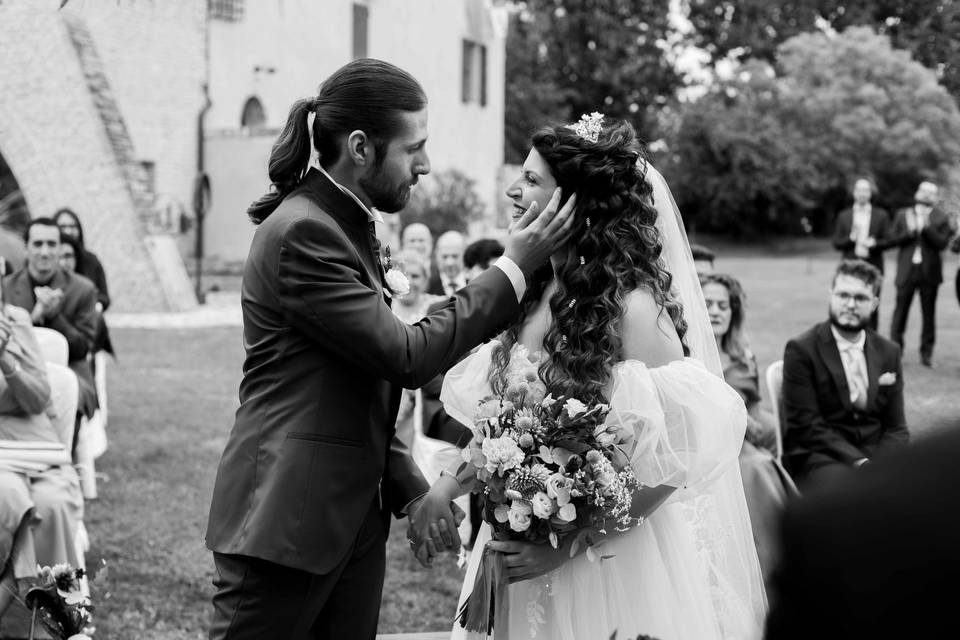 Sposi romantico matrimonio