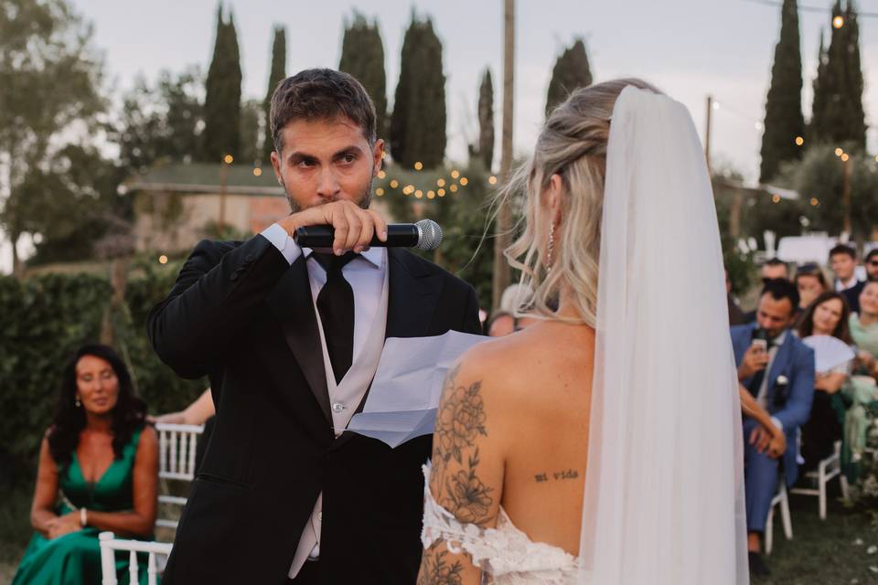 Sposi romantico matrimonio