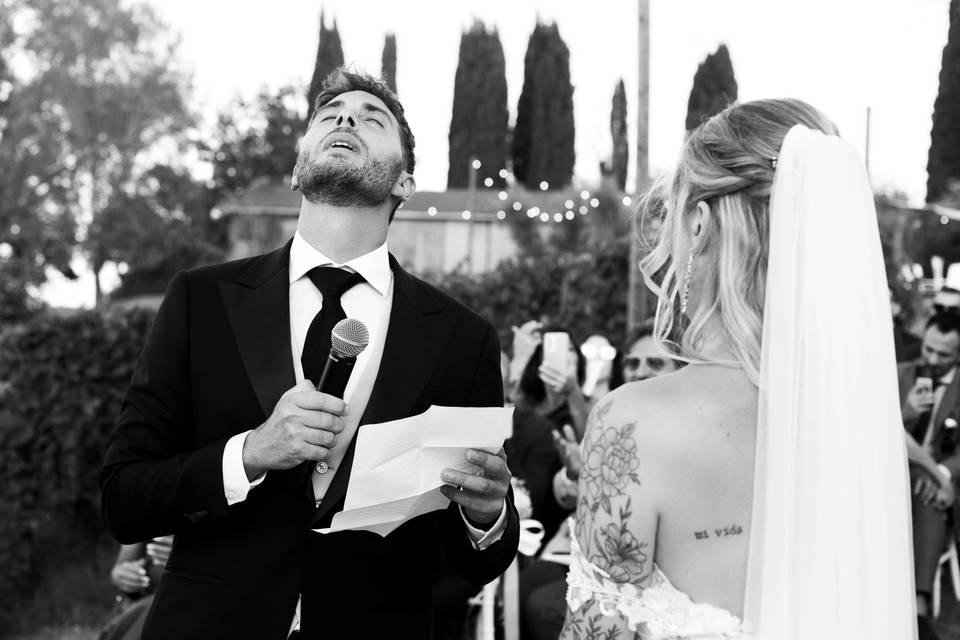 Sposi romantico matrimonio