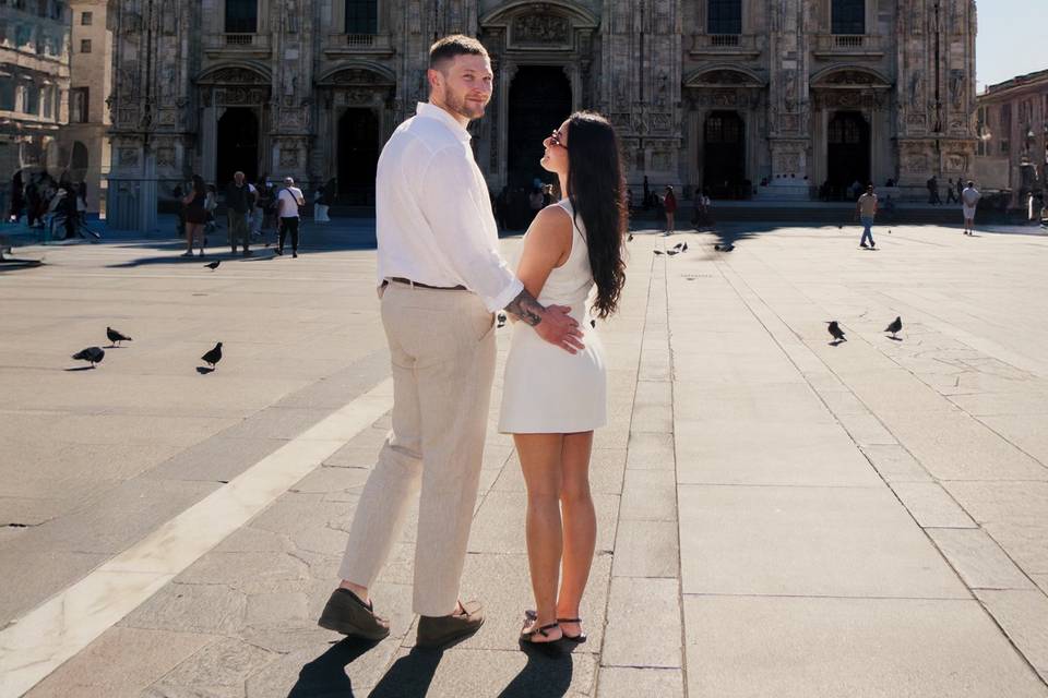 Elopement photoshoot in Milan