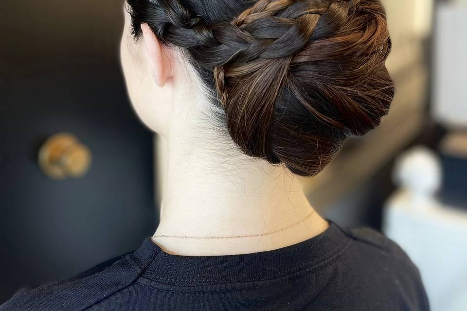 Chignon intrecciato