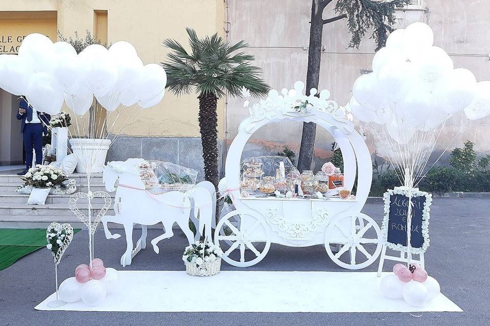 Carrozza aperitivo matrimonio