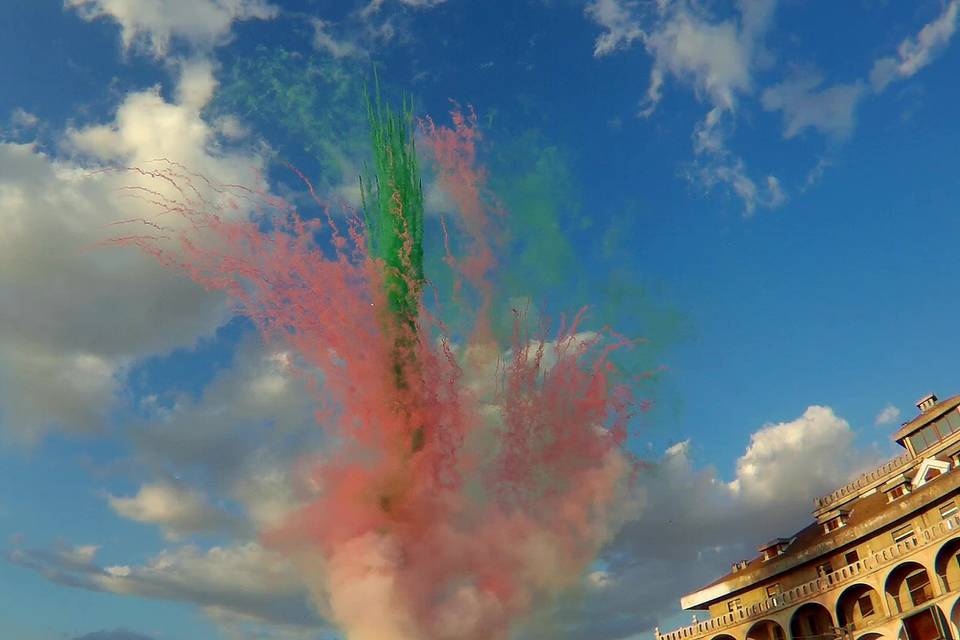 Fuochi di giorno scenografici