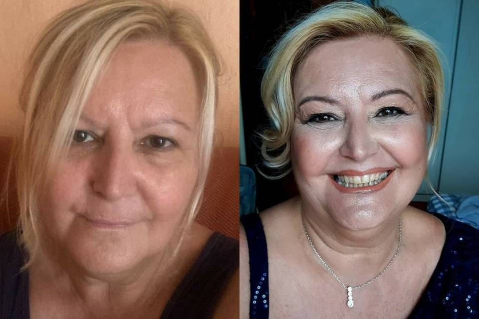 Prima e dopo mamma sposo