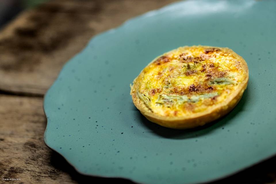 Quiche ai carciofi e mentuccia