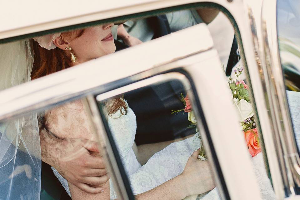 Auto matrimonio sposa