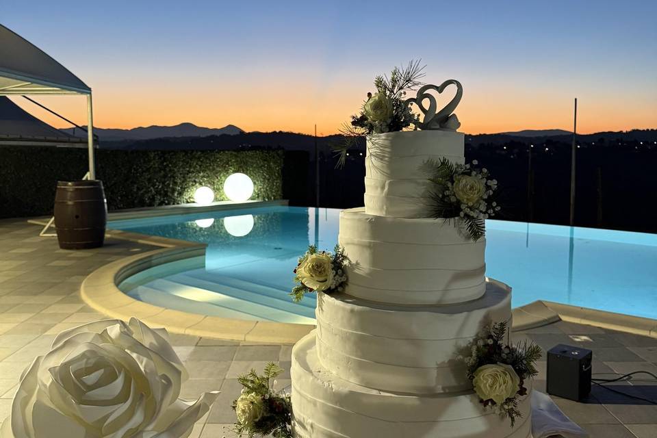 Torta in piscina