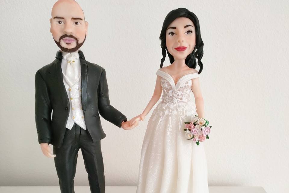 Cake Topper -sposi