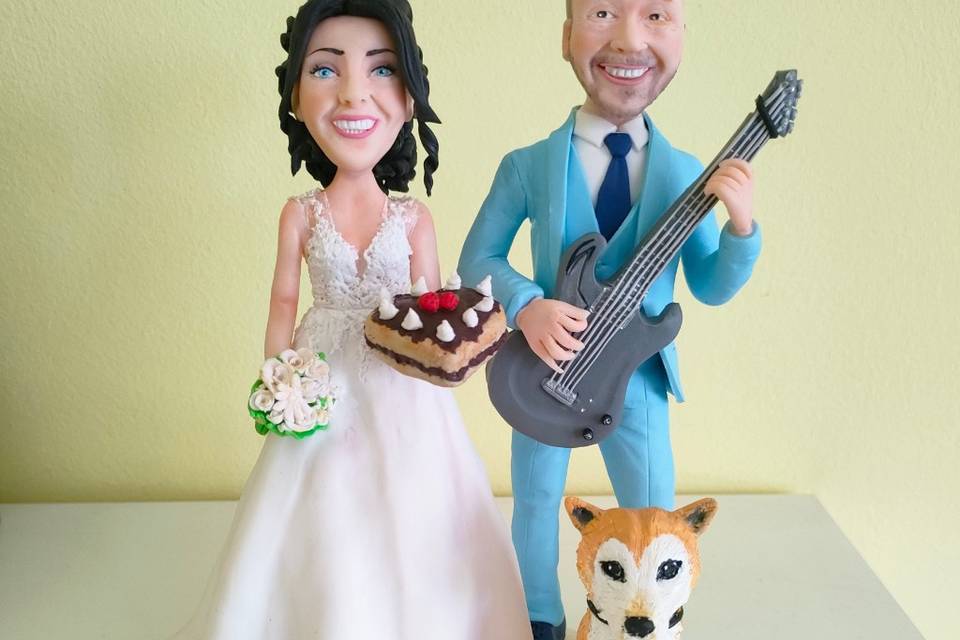 Cake Topper -sposi