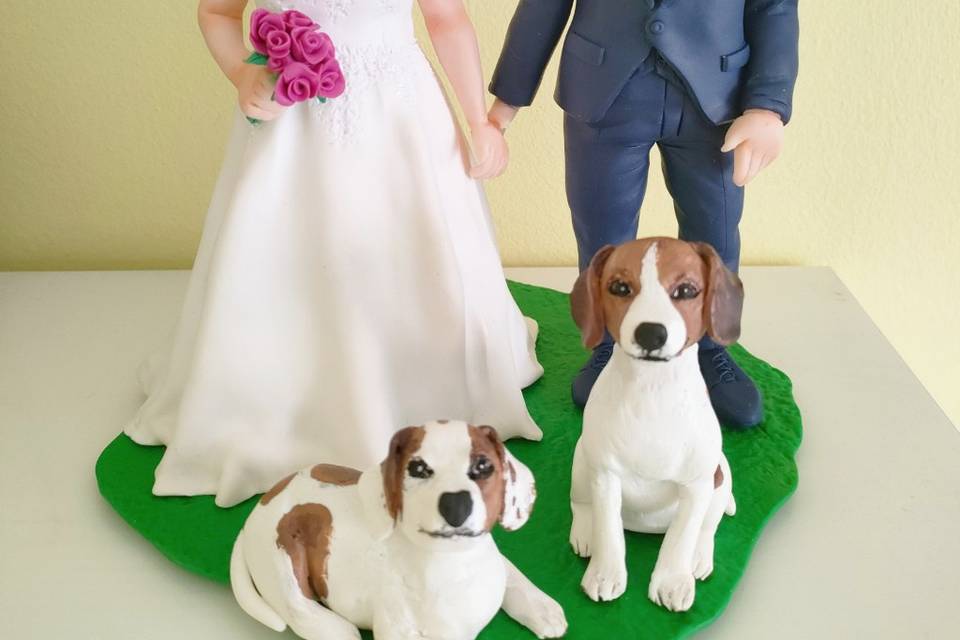 Cake Topper -sposi