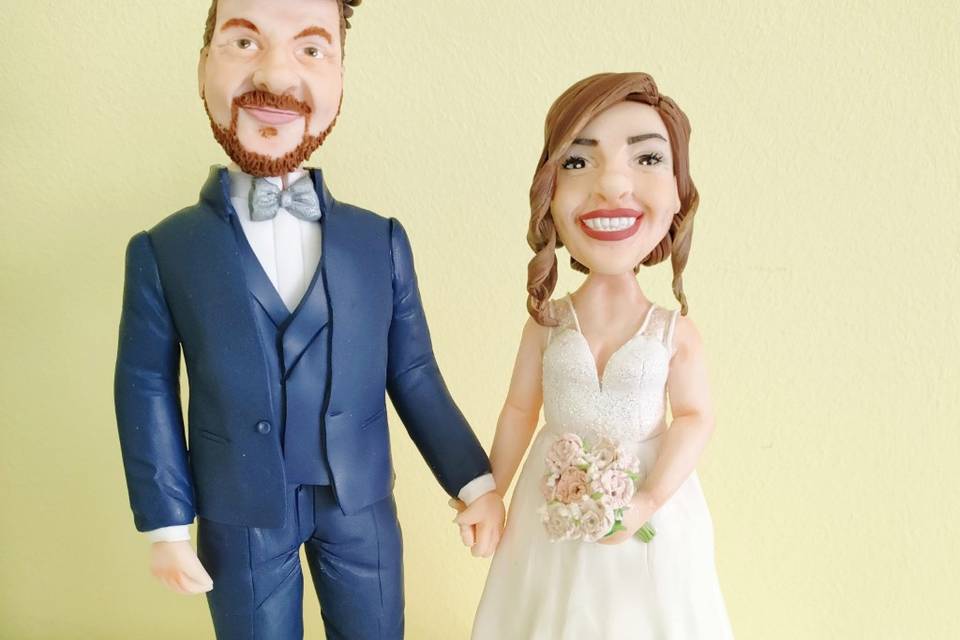 Cake Topper -sposi