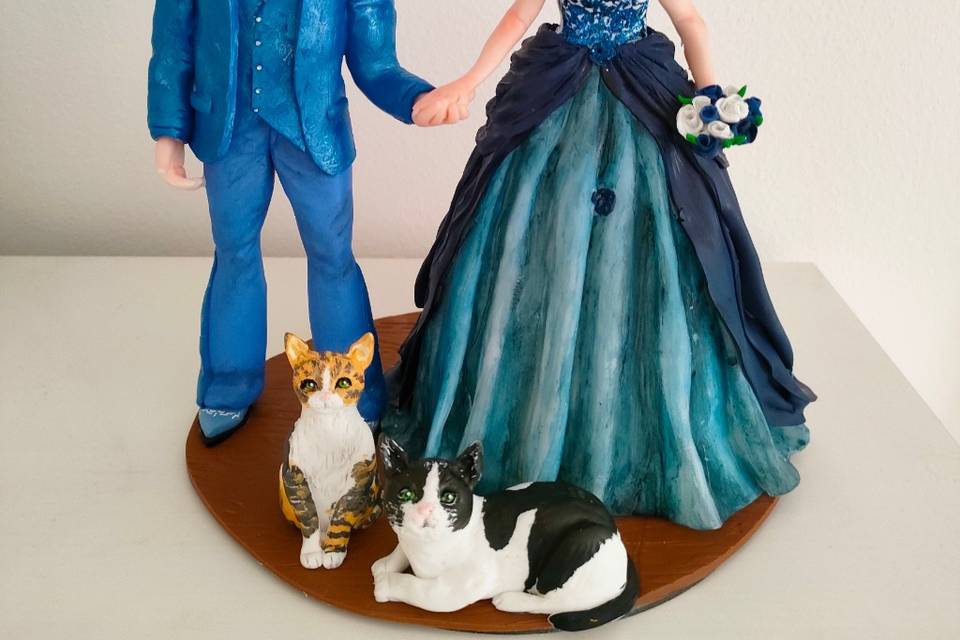 Cake Topper- sposi-country