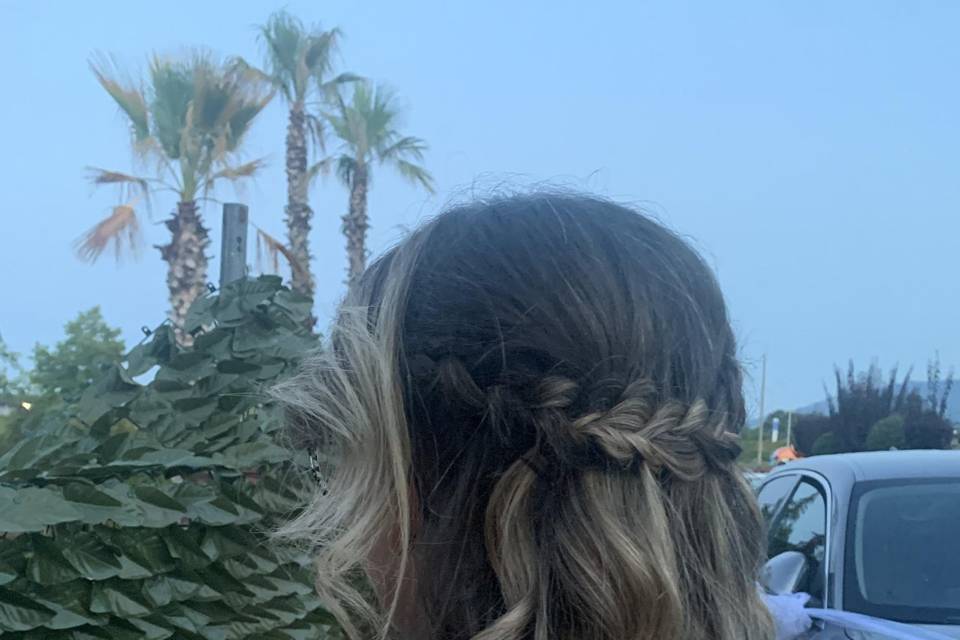Semi raccolto con treccia