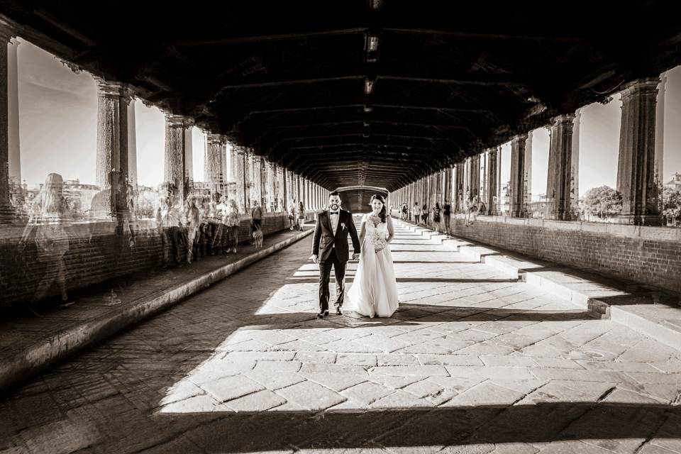Sposi ponte, Pavia