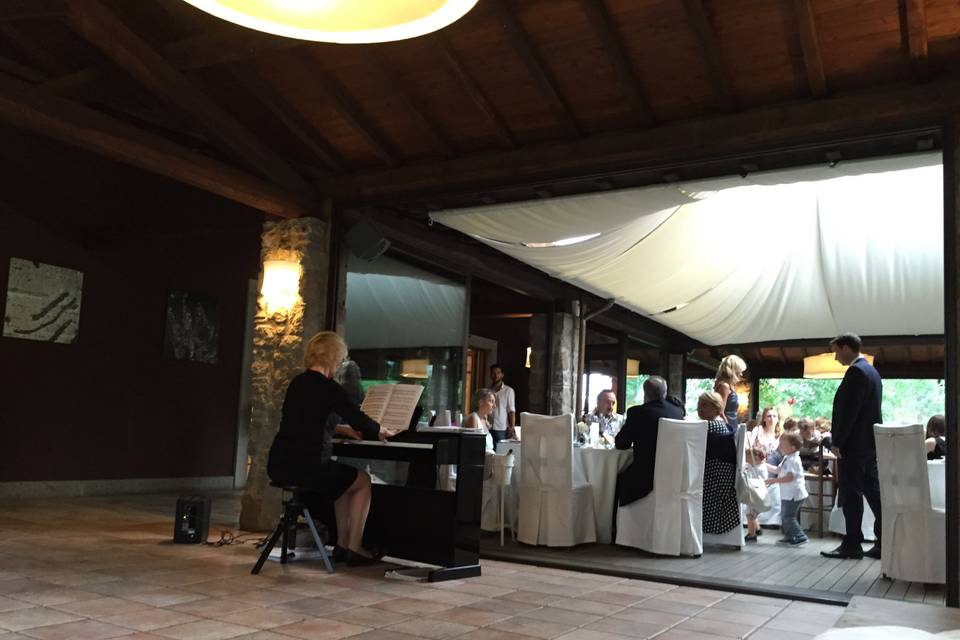 Pianista durante pranzo