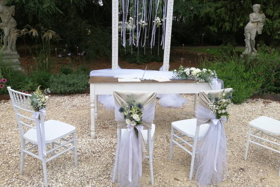 Allestimento zona cerimonia