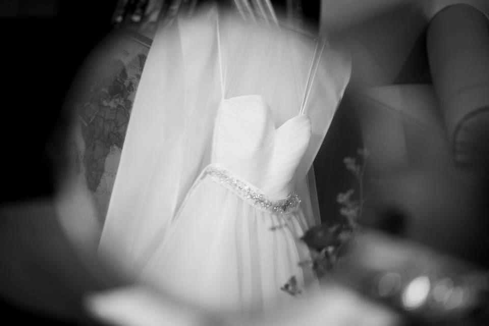 Riflesso vestito sposa