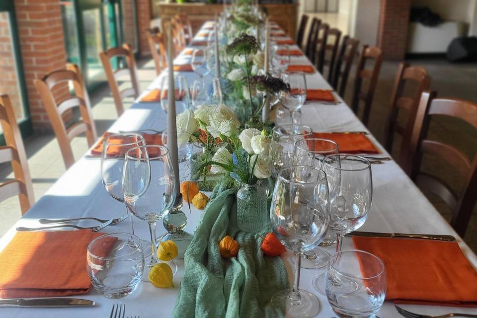 Evento a tema arancione